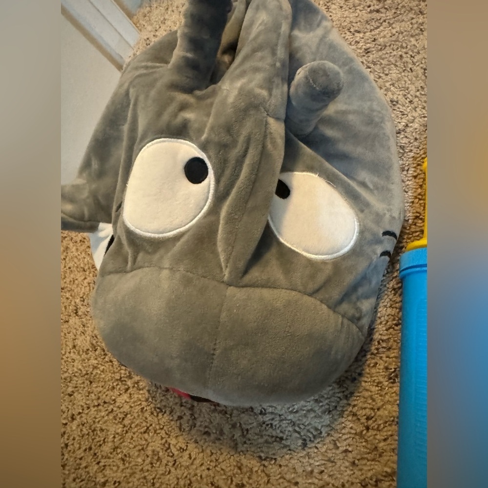 Gray Shark Bouncy Pal with Pump - Picture 3 of 7